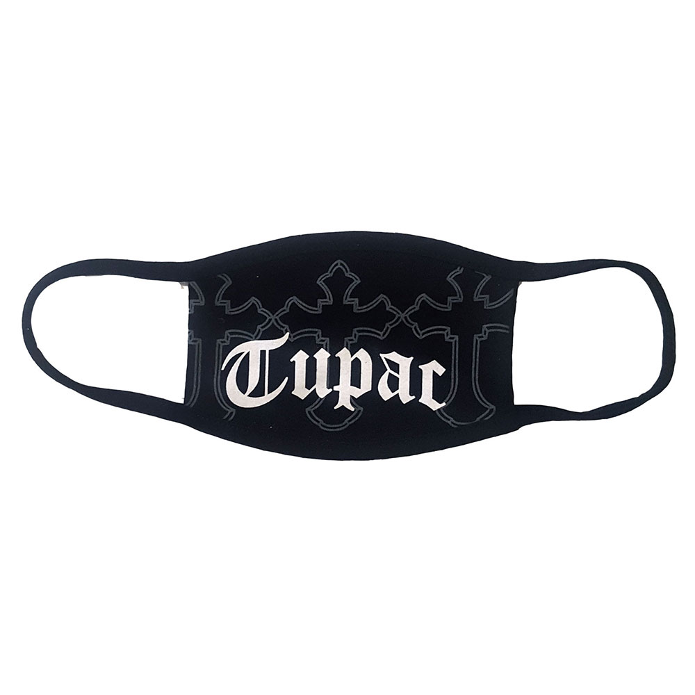 2 PAC - TUPAC - Logo & Crosses - rúško na tvár (Výpredaj)