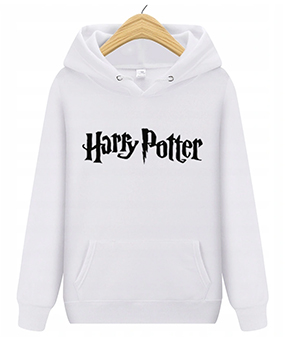 HARRY POTTER - Wizard Fantasy Logo - biela pánska mikina