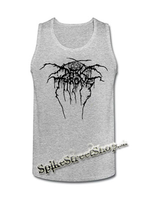 DARKTHRONE - Logo - Mens Vest Tank Top - šedé