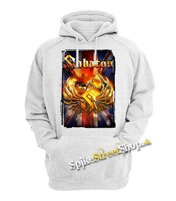 SABATON - England - sivá pánska mikina