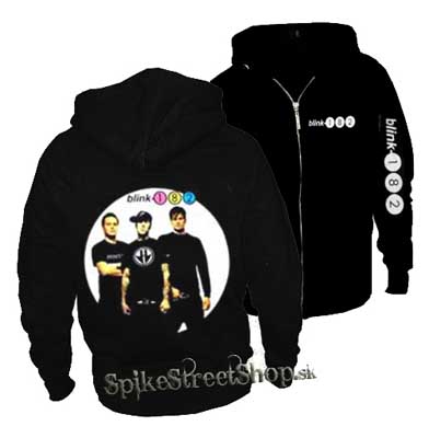 BLINK 182 - Semafor Logo - čierna pánska mikina na zips