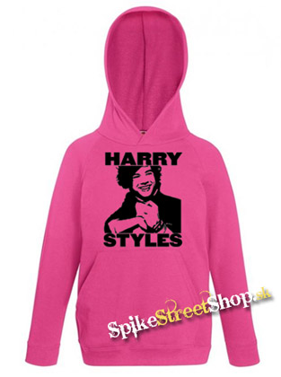 Detská ružová mikina HARRY STYLES - Logo Portrait