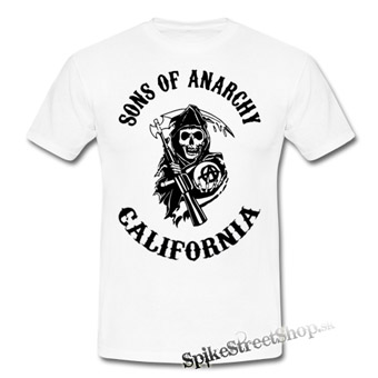 SONS OF ANARCHY - California - biele pánske tričko