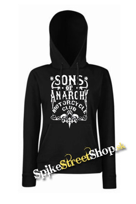 SONS OF ANARCHY - Motorcycle Club - čierna dámska mikina