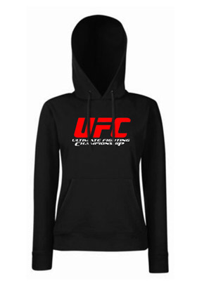 UFC - Ultimate Fighting Championship Logo - čierna dámska mikina