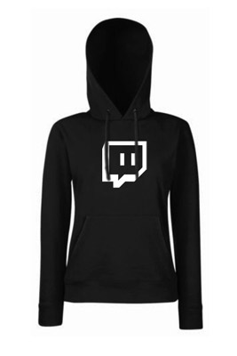 TWITCH - Crest - čierna dámska mikina