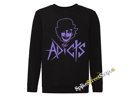 ADICTS - Purple Feline - mikina bez kapuce