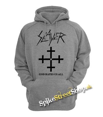 SLAYER - God Hates Us All - šedá pánska mikina