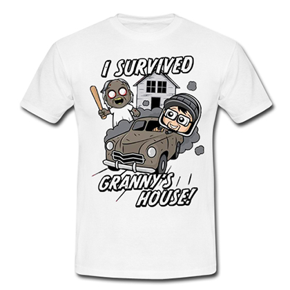 I SURVIVED GRANNY´S HOUSE - biele detské tričko