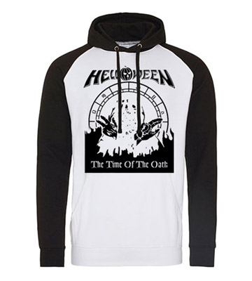 HELLOWEEN - Time Of The Oath - čiernobiela pánska mikina