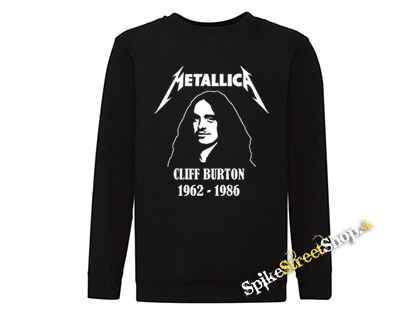 METALLICA - Cliff Burton 1962-1986 - mikina bez kapuce
