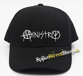 MINISTRY - White Logo - čierna šiltovka (-30%=AKCIA)