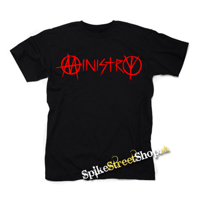 MINISTRY - Red Logo - čierne detské tričko