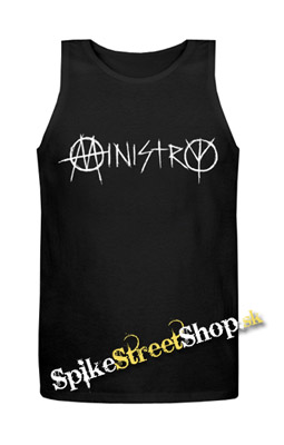 MINISTRY - Logo - Mens Vest Tank Top - čierne