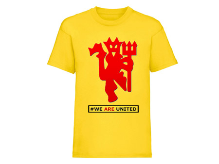MANCHESTER UNITED - We Are United - žlté detské tričko