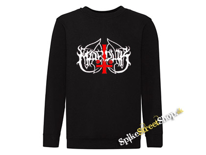MARDUK - Red Cross Logo - čierna detská mikina bez kapuce