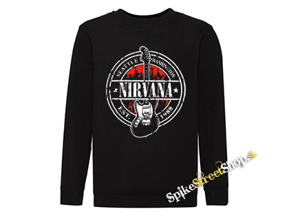NIRVANA - Since 1988 - čierna detská mikina bez kapuce