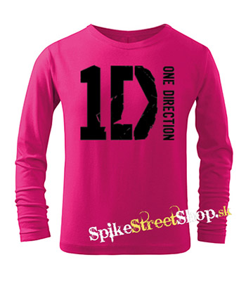 ONE DIRECTION - Logo - ružové detské tričko s dlhými rukávmi
