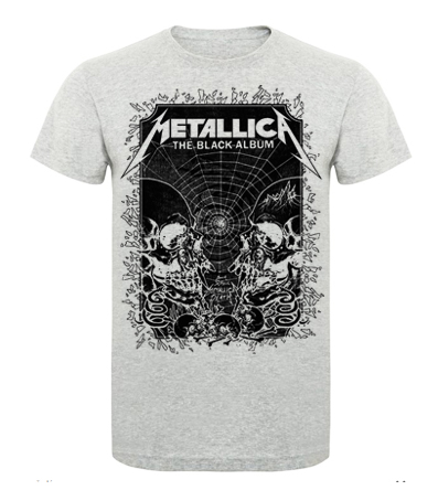 METALLICA - The Black Album Poster Kids - šedé detské tričko