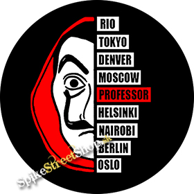 PAPIEROVÝ DOM - LA CASA DE PAPEL - Professor - odznak