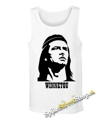WINNETOU - Mens Vest Tank Top - biele