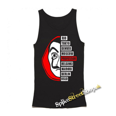 PAPIEROVÝ DOM - LA CASA DE PAPEL - Professor - Mens Vest Tank Top - čierne