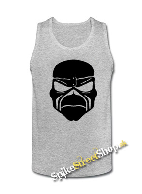 IRON MAIDEN - Eddie Graphic Head - Mens Vest Tank Top - šedé