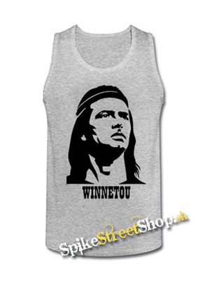 WINNETOU - Mens Vest Tank Top - šedé