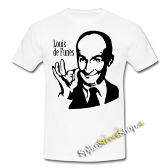 LOUIS DE FUNÉS - Logo - biele detské tričko