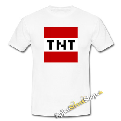 MINECRAFT - TNT - biele detské tričko