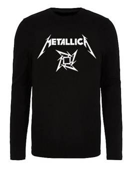 METALLICA - Ninja Logo - čierne pánske tričko s dlhými rukávmi