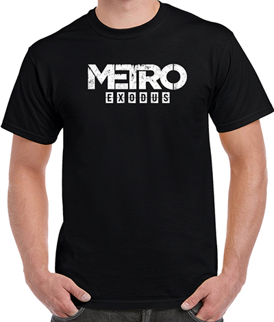 METRO EXODUS - Logo - čierne detské tričko