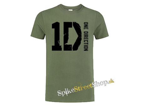 ONE DIRECTION - Logo - olivové pánske tričko
