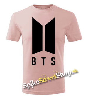 BTS - BANGTAN BOYS - Logo - staroružové detské tričko