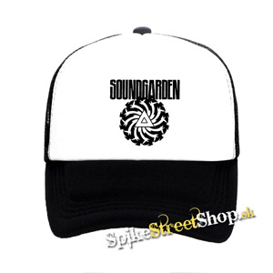 SOUNDGARDEN - Badmotorfinger - čiernobiela sieťkovaná šiltovka model "Trucker"