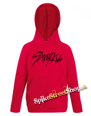 STRAY KIDS - Logo - červená pánska mikina