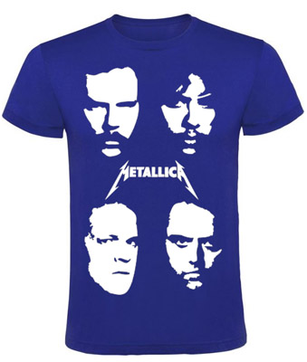 METALLICA - Band Portrait Black Album - kráľovskymodré pánske tričko