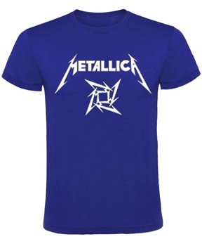 METALLICA - Ninja Logo - kráľovskymodré pánske tričko
