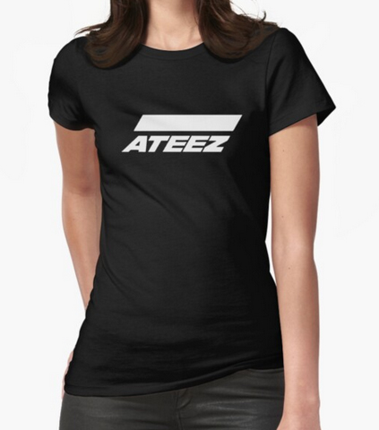 ATEEZ - Logo - čierne dámske tričko