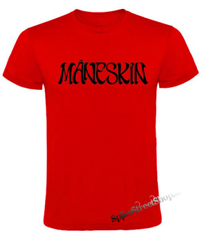 MANESKIN - Logo - červené detské tričko