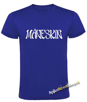 MANESKIN - Logo - kráľovsky-modré detské tričko