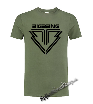 BIGBANG - Logo - olivové pánske tričko