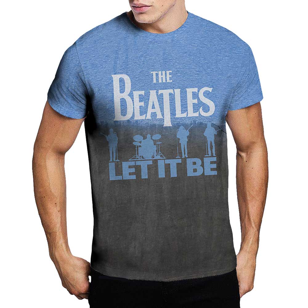 BEATLES - Let It Be Split - modré pánske tričko