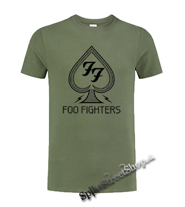 FOO FIGHTERS - olivové pánske tričko