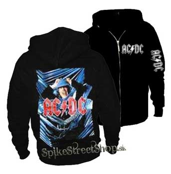 AC/DC - Blue Angus - čierna pánska mikina na zips
