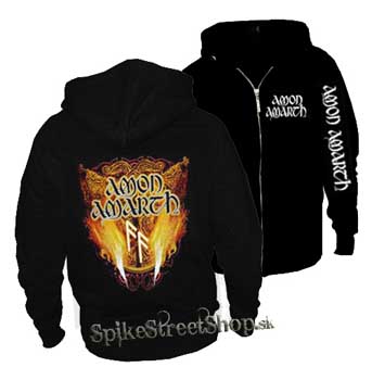 AMON AMARTH - Logo - čierna pánska mikina na zips