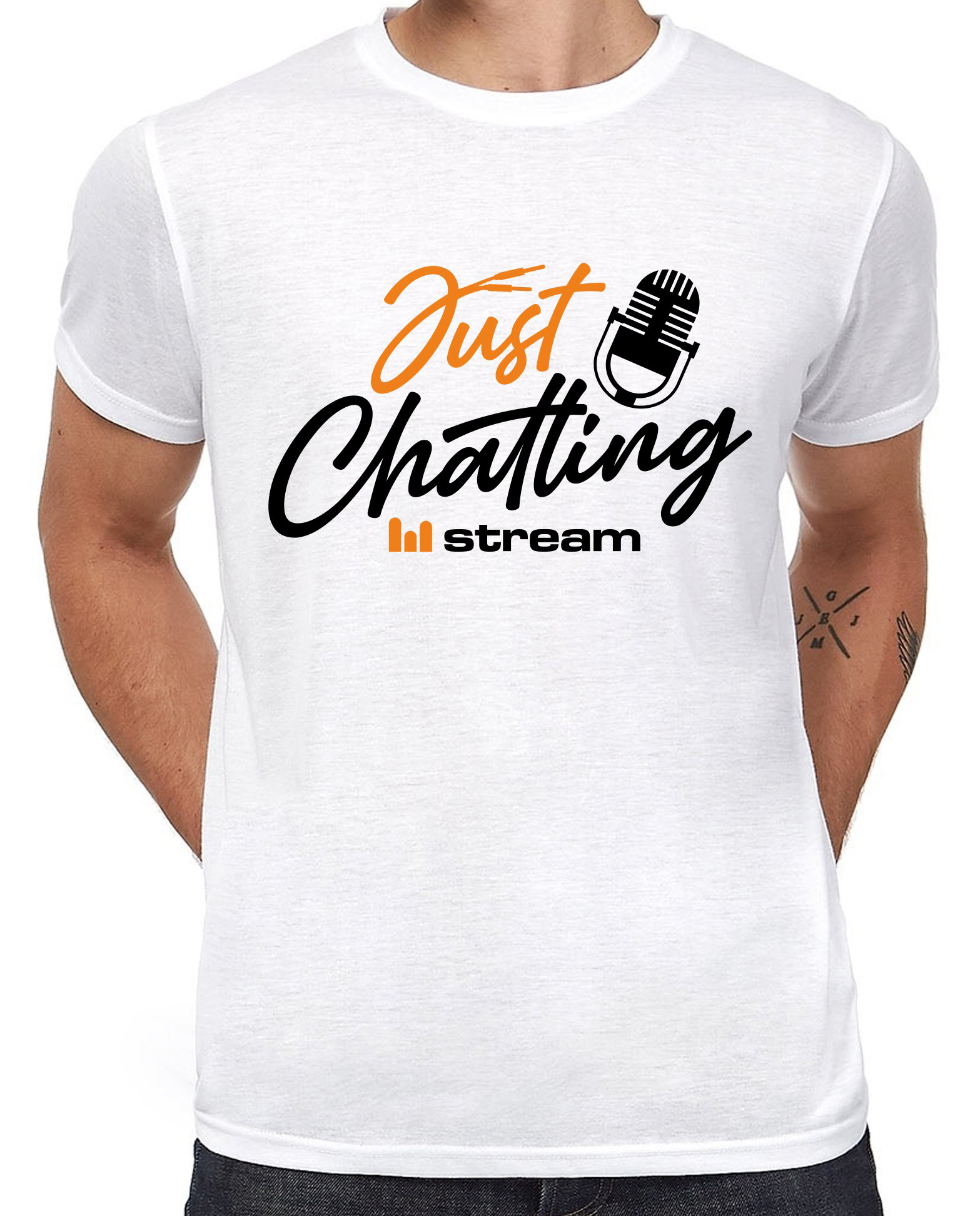JUST CHATTING Stream - biele detské tričko