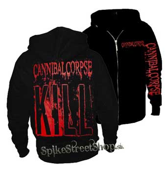 CANNIBAL CORPSE - Kill - čierna pánska mikina na zips (-20%=VÝPREDAJ)