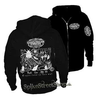 CARPATHIAN FOREST - čierna pánska mikina na zips