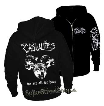 CASUALTIES - We Are All We Have - čierna pánska mikina na zips